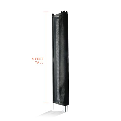 Image of Pool Fence DIY by Life Saver Fencing Section Kit, 4 x 12-Feet, Black