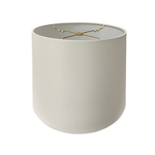 Royal Designs, Inc. Tapered Shallow Drum Hardback Shade, HB-606-16WH, White, 12 x 16 x 11