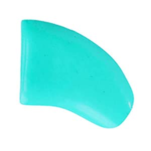 Pretty Claws 60 Piece Soft Nail Caps with Adhesive for Dog Claws - Teal Blue XXL