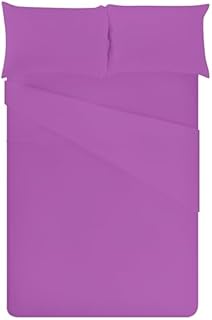 linensland® 4 Piece Bed Sheet Set - Soft Brushed Microfiber Fabric - Includes 1 Fitted Sheet, 1 Flat Sheet, and 2 Pillowcases - Easy Care, Anti-Wrinkle, and Fade Resistant (Navy Blue, Double)