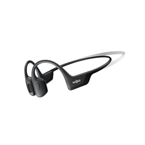 SHOKZ OpenRun Pro Mini, [Rotterdam Marathon Aanrader] Bone Conduction Sport-hoofdtelefoon, Bluetooth draadloze oortelefoon met microfoon, open-ear waterdichte headset voor hardlopen, training(Zwart)