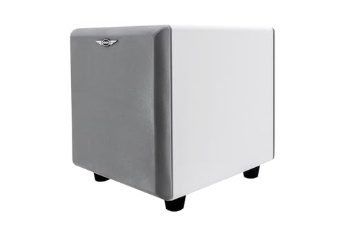 Image of Earthquake Sound MiniMe DSP P8 8-inch Powered Subwoofer with DSP Control and SLAPS Passive Radiator Technology, White