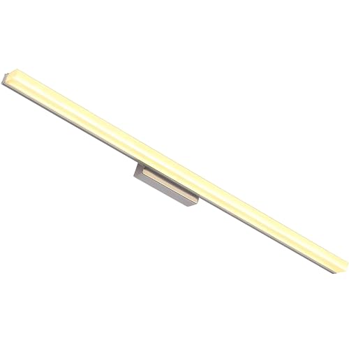 J.SUNUN LED Spiegelleuchte badlampe Warmes Licht 3000K 150CM Spiegellampe badezimmer lampe wand wandlampe Spiegelschrank beleuchtung leuchte lampe Spiegellampen für das bad wasserdicht 30W