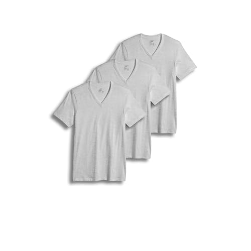 Image of Jockey Classic V-Neck Undershirt- 3 Pack - 100% Cotton T-Shirts for Men