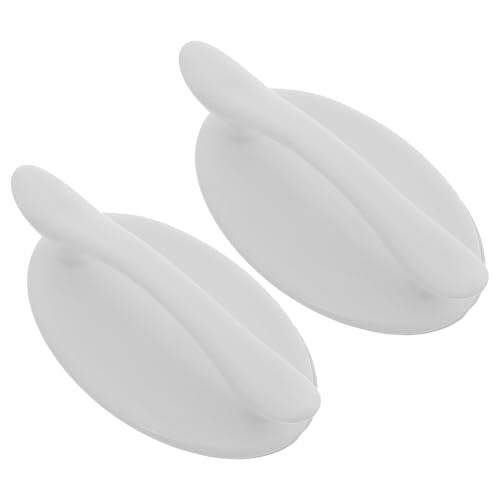 Abaodam 2個 粘着式プルハンドル 抽?拉手 浴室ガラスドア対応 耐久プラスチック製 握りやすい設計 引き戸用補助ハンドル 高齢者向け家用