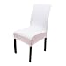 iEventStar 4 Pieces Spandex Stretch Washable Dining Room Chair Cover Protector Seat Slipcovers (White, 4)