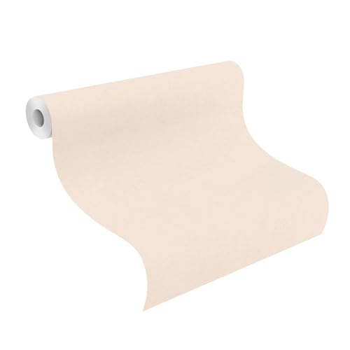 Rasch Wallpaper 690781 - Plain Non-Woven Wallpaper in Light Beige from The Symphony Collection - 10.05 m x 0.53 m (L x W) - Image 2
