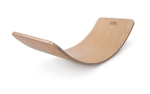 Kinderfeets, Kinderboard, Waldorf Original Holz Balance Board für Kleinkinder, Kinder, Jugendliche, Erwachsene (groß - natur) Cover