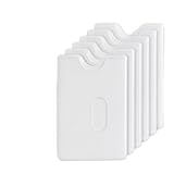 Wcawnlt Lot de 6 Étui Protection Carte Bancaire Rigide Plastique Transparent, Ultra Fin av...