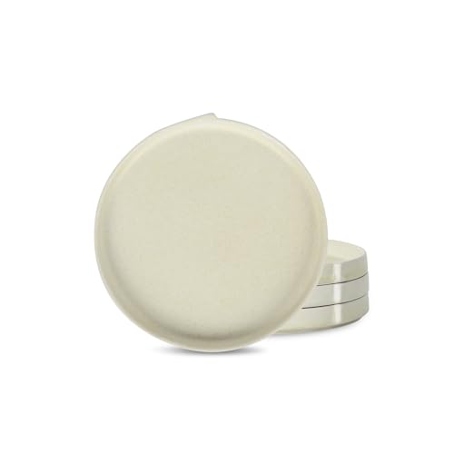 Stone Lain Bao 4-Piece Salad Plate Set Stoneware, Beige
