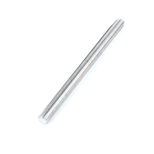 qinggw 1PC DIN975 Tige filetée Vis de Barre de Filetage Complet A2 304 Fixations en Acier Inoxydable Argent m6 m8 m10 m12 m16 Longueur 330mm (Taille : M6) Cover