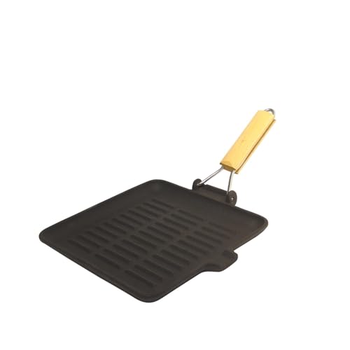 Baumalu, Poêle Grill Carré 24 cm Noir - Idéale pour...