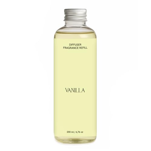 Casanova® - Ambientador Mikado 200ml Vainilla Recambio Difusor Hogar Baño Decoracion Casa Purificador Aceites Esenciales de Varillas Fragancias Aromaterapia Natural Bio Neutralizador Olores