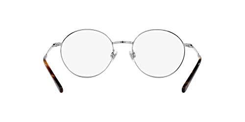 Polo Ralph Lauren Mens Ph1217 Round Prescription Eyewear Frames, Brushed Silver/Demo Lens, 52 Mm #TOP6