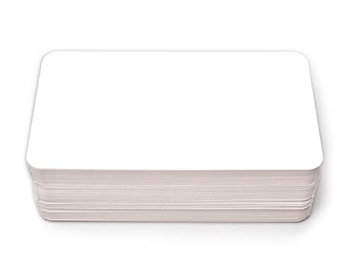 Cartes vierges lot de 100 blanches 3,5 x 2 pour ne plus oublier vos notes