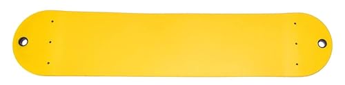 Image of Heavy Duty Flexible Commercial Grade Plastic Swing Seat for Kids & Adults | 120 Kg Weight Limit (Round Seat Yellow)