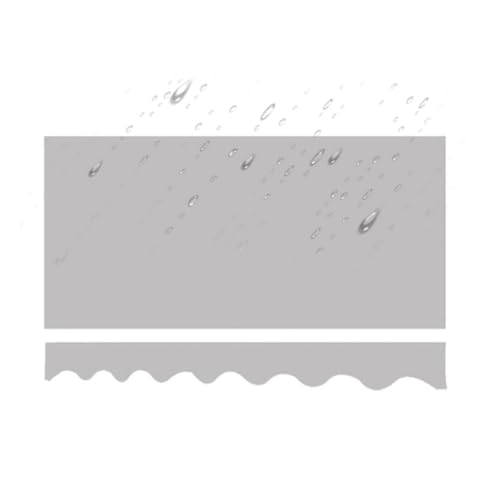 Tela de repuesto retráctil para parasol, 300 x 200 cm, 300 x 250 cm, 400 x 250 cm, tela gris para exteriores, para jardín, balcón y terraza (200 x 150 cm)
