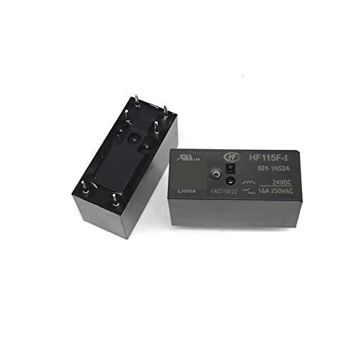 Relé HF115F-I-024-1HS3 evita cortes de energía en maquinaria con sus 6 pines 1