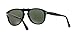 Persol PO0649 Aviator Sunglasses, Black/Green, 54 mm