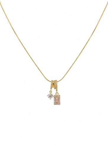 Image of Anti Tarnish Adjustable Vibrant Pendant Necklace for Women | Stylish Locket Chain | Fashion Jewellery Accessories for Girls | Minimal Jewelry | Ideal for Gifting