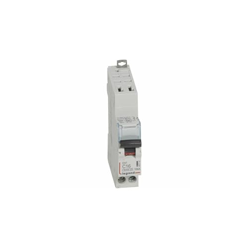 407714 Disjoncteur unipolaire + neutre 16A - 1P+N Courbe C - 6/10kA - Automatique et vis - Legrand DX3