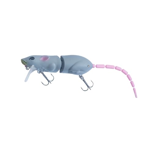 Oxtxuzdm 1 cebo artificial de plástico para pesca Swimbait Artificial Artificial Artificial Cebo Topwater Ratón Despertador