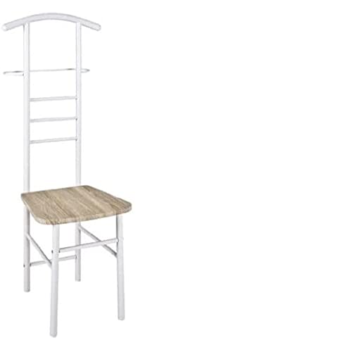 Haku Möbel 80088 Valet Blanc/Chêne 50 x 46 x 119 cm