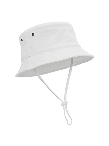 Century Star Baby Sun Hats UPF 50+ Wide Brim Sun Hat for Baby Boys Girls Cute Summer Beach Bucket Hat Toddler Sun Hats White 6-12 Months