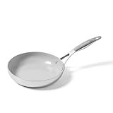 GreenPan Venice Pro Dreifach-Edelstahl Bratpfanne (20 cm), gesunde keramische Antihaftbeschichtung, PFAS-frei, mehrfach beschichtet, Spülmaschinengeeignet, backofenfest und induktionsgeeignet, Silber