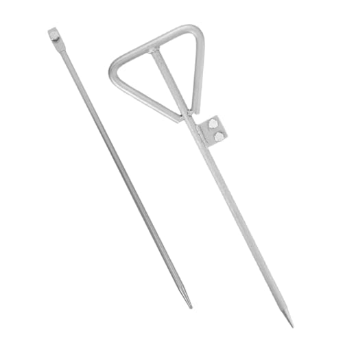 Piquet de terre pour clôture électrique résistant aux intempéries - 2 pcs