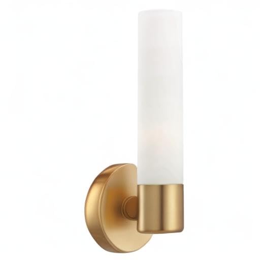 Image of GEORGE KOVACS P5041-248 Saber Wall Sconce, 1-Light, 60 Total Watts, 12.5-in H x 4.75-in W, Honey Gold