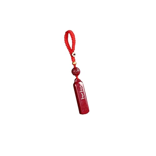 Porte-clés de voiture en cinabre : pendentif porte-bonheur et bracelet portable chic