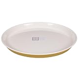 KOKUBO(コクボ) KOKU ラウンド平皿 大 マスタードイエロー 22.5㎝ 日本製 食洗機対応 キッチン 料理 食器 耐熱 レンジ 対応 軽量 プレート プラスチック 割れない おしゃれ 可愛い シンプル 取り皿 小分け サービング カレー オーブン KC-228