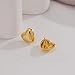MUYAN Gold Heart Stud Earrings for Women Small Love Heart Dainty Earrings Fashion Jewelry