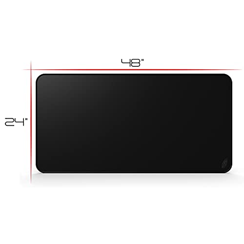 Image of Wraptor World's Largest Gaming Mouse Pad Extended Large XXXL Black 48x24 with Stitched Edges 3XL - Laptop, Computer & PC Desk Mat - Nonslip (3XL)
