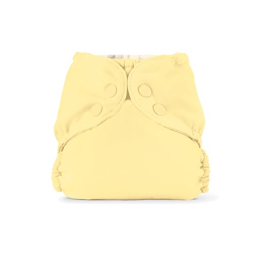 Image of Esembly Cloth Diaper Cover - Reusable Swim Diaper, Waterproof, Breathable - Adjustable Outer Layer Over Absorbent Inner for Blowout Protection - Buttercup, Size 2 (18-35lbs)