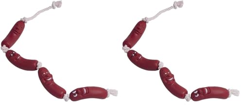 Nobby Vinyl Würstchenkette Classic 4er, 75 cm (Packung mit 2)