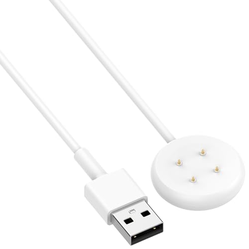 BabyValley USB-A Charger for Google Pixel Watch 2, 3.3ft Charging Cable Replacement Charger Magnetic Fast Charging Cable for Google Pixel Watch 2 (White)