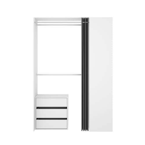 Kit vestidor blanco DEKIT para organizar tu ropa cómodamente en el dormitorio principal 7