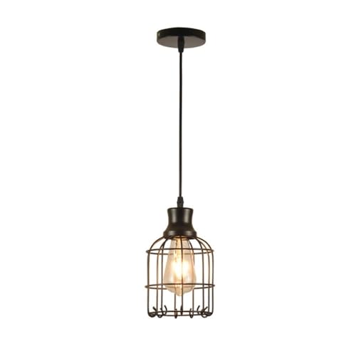 Lámpara colgante de araña industrial en hierro forjado y cuerda para cocina estilo loft 2