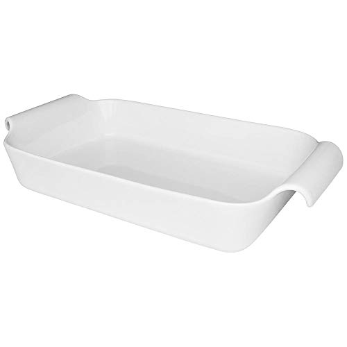 Travessa Retangular Funda, Oxford, Refratária, Branca 45 X 24,5 X 8,5 cm