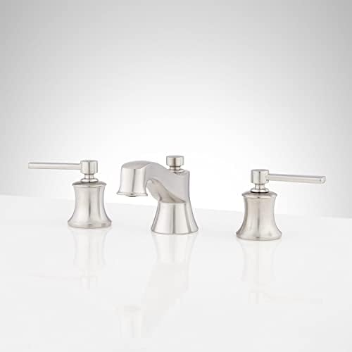 Signature Hardware 447897 Pendleton 1.2 GPM Widespread Bathroom Faucet with Pop-Up Drain Assembly