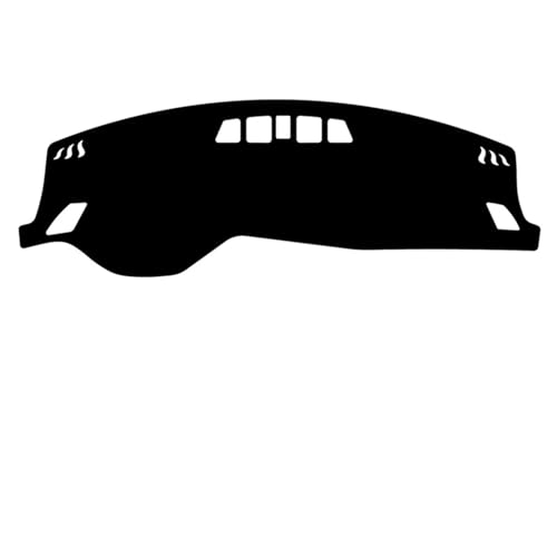 車用滑り止めマット スエードカーインナーダッシュボードカバーマット計器盤サンシェードパッド 三菱の場合 アウトランダー用 2022-2024用(Black Black,Without hud)