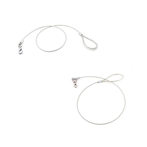 ibasenice Steel Wire Chew Dog Leash Durable Pet Training Lead for Large Dogs Lightweight Easy Clean White for Outdoor Activities and Dog Walking