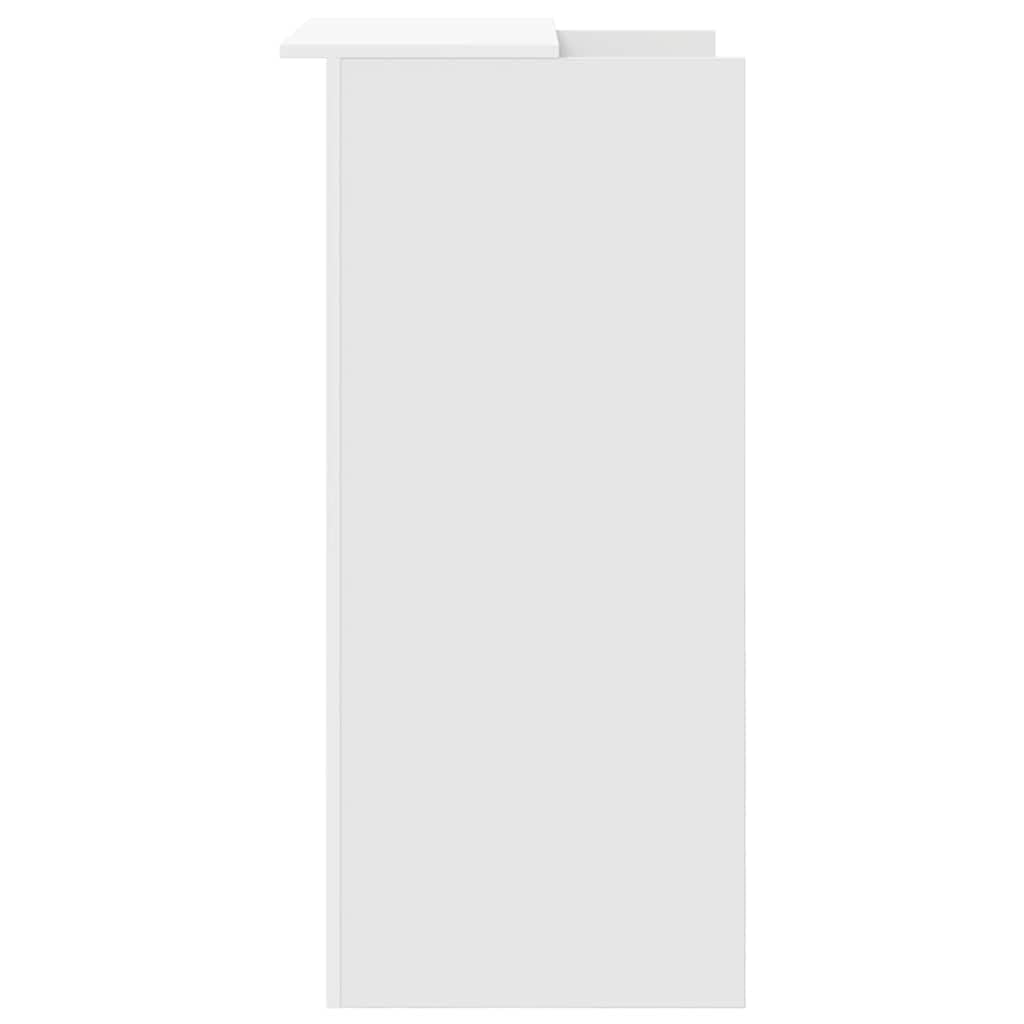 Hommdiy Empfangstheke Weiß 55x50x103,5 cm Kassentheke Holzwerkstoff
