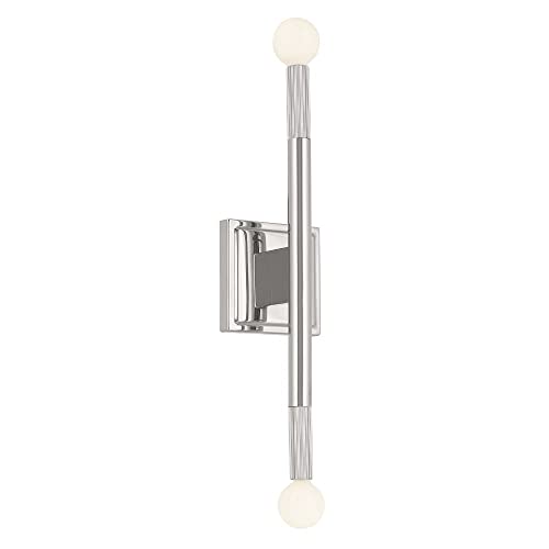 Image of Kichler Odensa 17 Inch 2 Light Wall Sconce in Polished Nickel