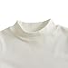 JWWN Kids Mock Turtleneck Thermal Underwear Fleece Shirts Little Boys Girls Long Sleeve Lightweight Base Layer Tops (White,6Y)