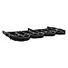 5er Set Gartenzaun Dekorativer Eleganter Zaun aus Wetterfestem Kunststoff, Zierzaun zum Stecken 23cm hoch, Schöner Dekozaun, Gesamtlänge 2,9m