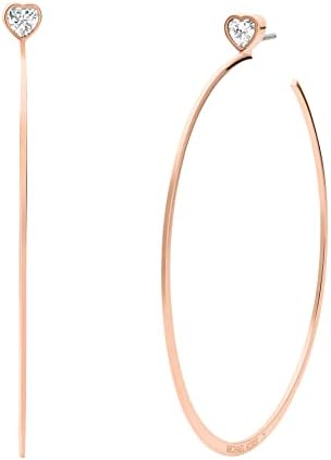 Michael Kors Fashion Rose Gold-Tone Stainless Steel Hoop Earring (Model: MKJ7902791)