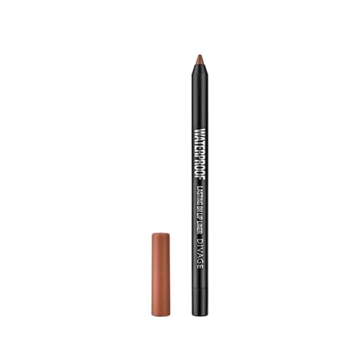 DIVAGE Lip Liner Pencil Waterproof – Long Lasting 8H Wear, Smudge-Proof & Transfer-Resistant, Smooth Creamy Texture for Precise Lip Definition – True Nude